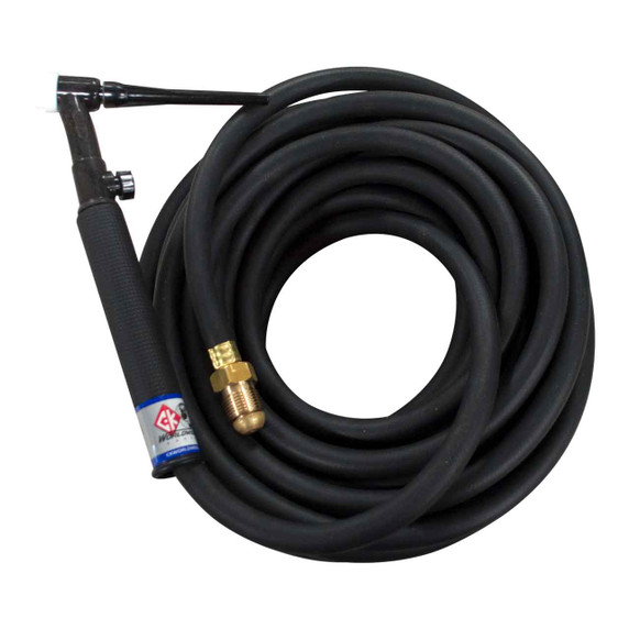 CK26 Air Cooled TIG Torch Kit, Flex Valve, 200A, 50', 1-Pc, (xref: WP-26FV-50-R), CK26V-50-R FX
