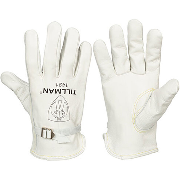 Tillman 1421 Unlined Top Grain Cowhide Drivers Gloves with Pull Strap, X-Large