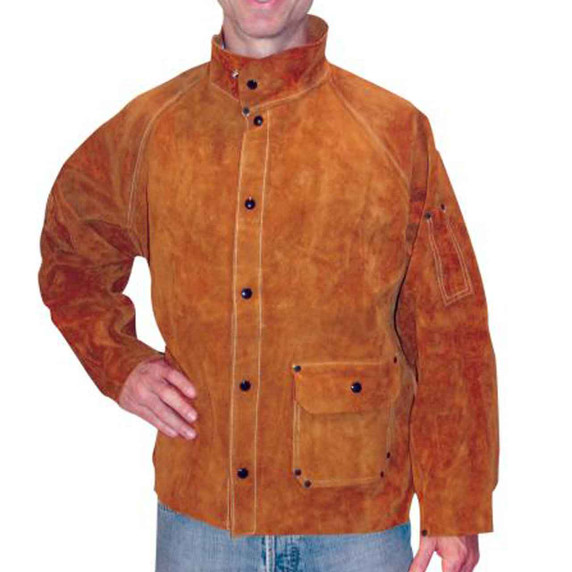 Tillman 3826 26" Premium Dark Brown Leather Welding Jacket, X-Large