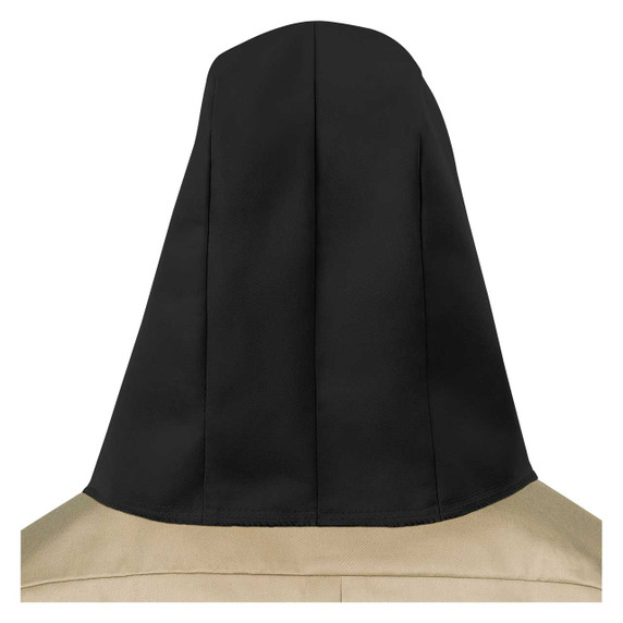 Steiner 13613 CF Carbonized Fiber Hood with Neck Drape, Black, OSFM