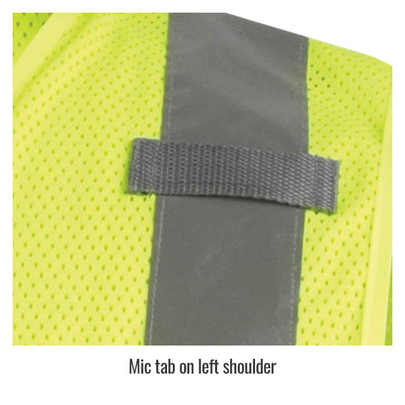 Black Stallion VS2020 ANSI Class 2 Standard Hi-Vis Safety Vest, Lime, X-Large