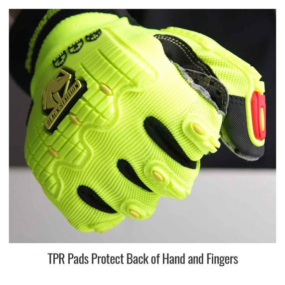 Black Stallion GX2025-YB Toolhandz MAX High Abrasion-Resistant Mechanics Glove, Medium