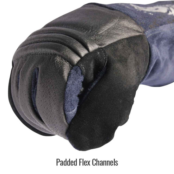 Black Stallion GS2019-NB BSX Grain Pigskin & Split Cowhide Stick Glove, Medium