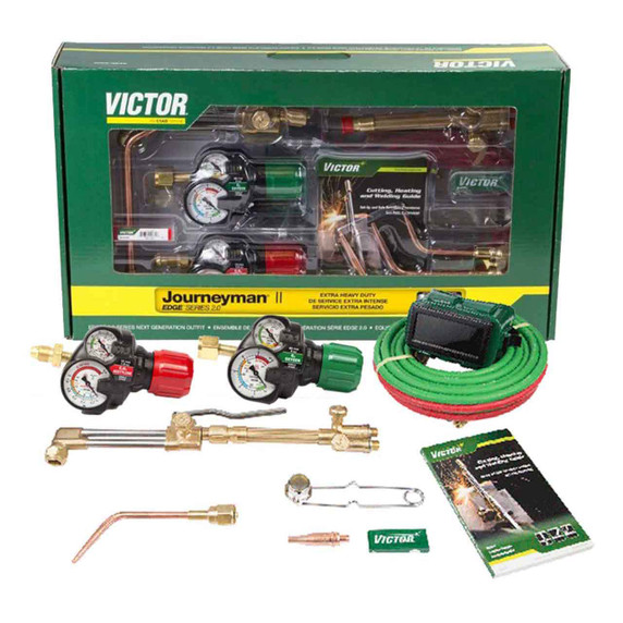 Victor 0384-2110 Journeyman II 540/300 Edge 2.0 Plus, Acetylene Cutting Torch Outfit