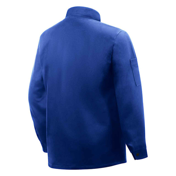 Steiner 1150-X Pro-Series Weldlite Flame Retardant Cotton Welding Jacket, 30" Long, Blue, X-Large