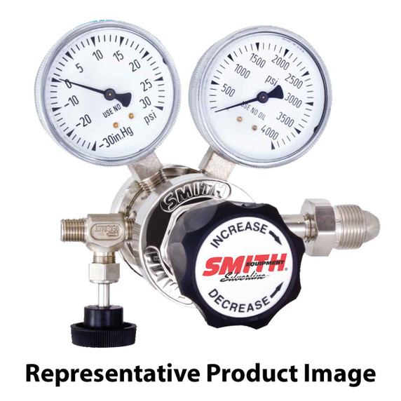 Miller Smith 222-01-06 Silverline High Purity Analytical Two Stage Regulator, 100 PSI