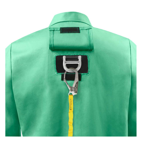 Steiner 1030DR-6X FR Cotton Jacket with D-Ring Opening, 30" Green, 6X-Large