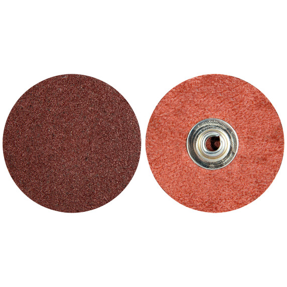 Norton 69957399638 2" Merit Aluminum Oxide TS (Type II) Quick-Change Cloth Discs, 36 Grit, 100 pack