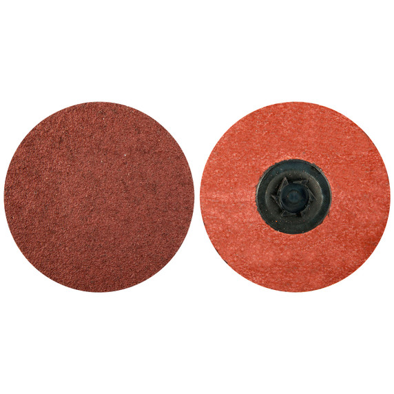 Norton 69957399791 3" Merit Aluminum Oxide TP (Type I) Quick-Change Cloth Discs, 100 Grit, 50 pack