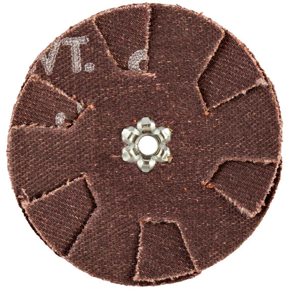 Norton 66261195055 2 in. Blaze R920 CA Coarse Grit Overlap Slotted Discs, 80 Grit, 100 pack