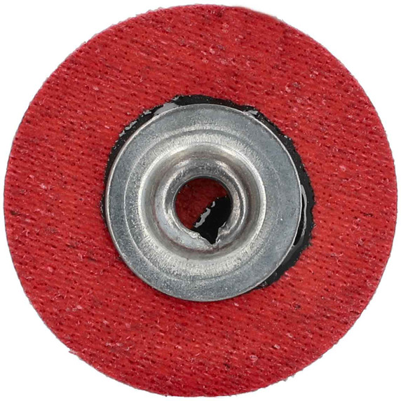 Norton 66261132707 1-1/2 In. Red Heat R983 CA TS (Type II) Quick-Change Cloth Discs, Coarse, 50 Grit, 100 pack