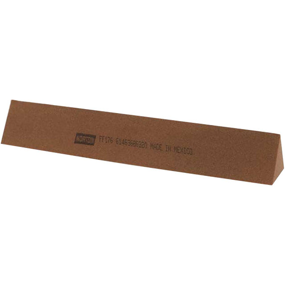 Norton 61463686320 6x1x1 In. India AO Triangular Abrasive Files, Fine Grit, 5 pack