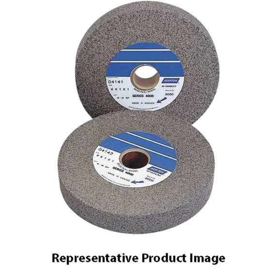 Norton 66261004284 12x1x5 In. Bear-Tex Series 4000 Silicon Carbide Fine Grit Non-Woven Convolute Wheels, 2 pack