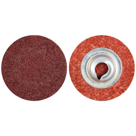 Norton 69957399618 1" Merit Aluminum Oxide TS (Type II) Quick-Change Cloth Discs, 80 Grit, 100 pack