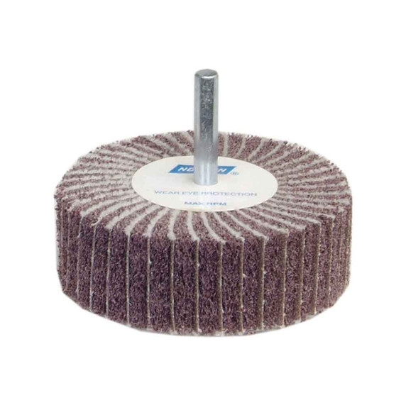 Norton 66261051722 2x1x1/4 in. Bear-Tex Non-Woven Flap Wheels, 120 Grit, 10 pack