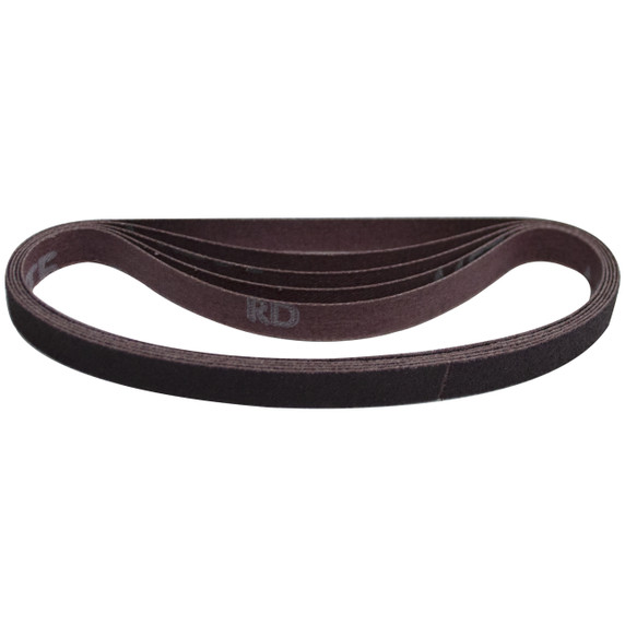 Norton 78072727565 1/2x24” Gemini R283 Aluminum Oxide Cloth File Belts, 80 Grit, Coarse, 50 pack