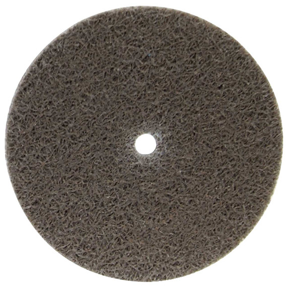 Norton 66261015565 3x1/4x1/4 In. Bear-Tex Rapid Blend NEX AO Fine Grit Non-Woven Arbor Hole Unified Wheels, 4 Density, 40 pack