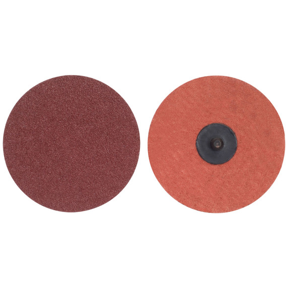 Norton 69957399731 4" Merit Aluminum Oxide TR (Type III) Quick-Change Cloth Discs, 50 Grit, 50 pack