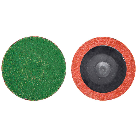 Norton 08834167104 1-1/2” Merit Zirc Plus TR (Type III) Quick-Change Cloth Discs, 80 Grit, Zirconia Alumina Plus, 100 pack