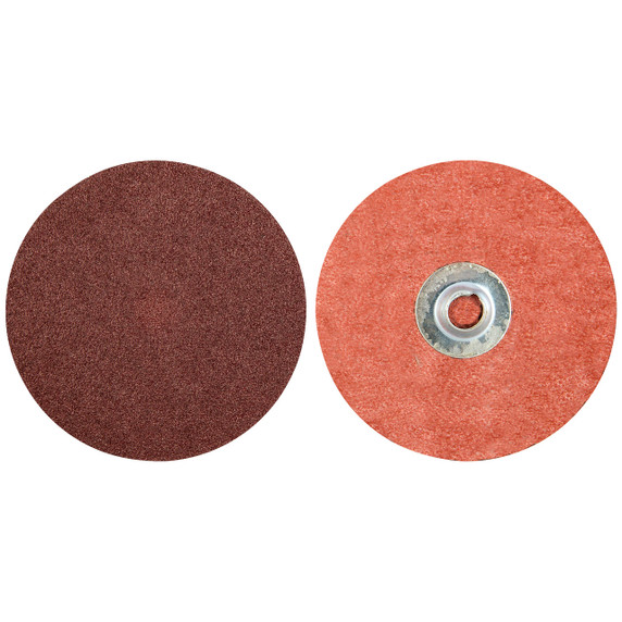 Norton 69957399651 3" Merit Aluminum Oxide TS (Type II) Quick-Change Cloth Discs, 40 Grit, 50 pack