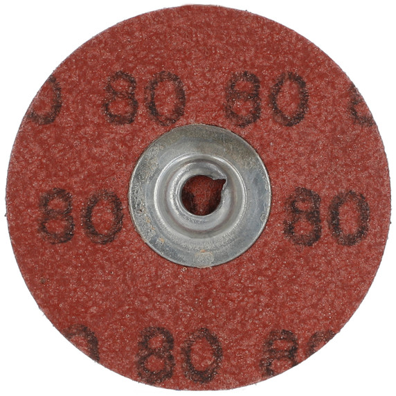 Norton 66623319004 2 In. Metal R766 AO Medium Grit TS (Type II) Quick-Change Cloth Discs, P80 Grit, 100 pack