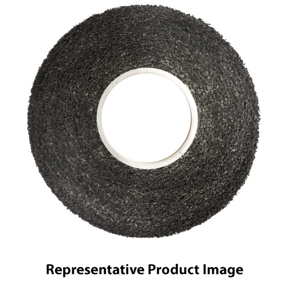 Norton 66261058524 8x3x3 In. Bear-Tex Clean & Finish Silicon Carbide Non-Woven Convolute Wheels, Medium Grit