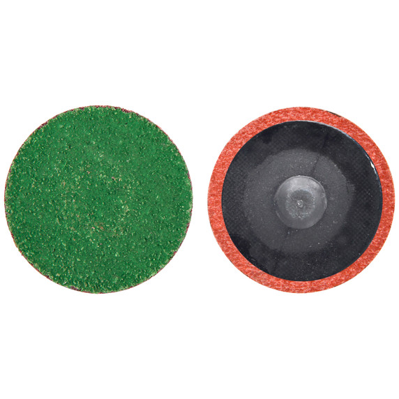 Norton 08834167099 1” Merit Zirc Plus TR (Type III) Quick-Change Cloth Discs, 120 Grit, Zirconia Alumina Plus, 100 pack