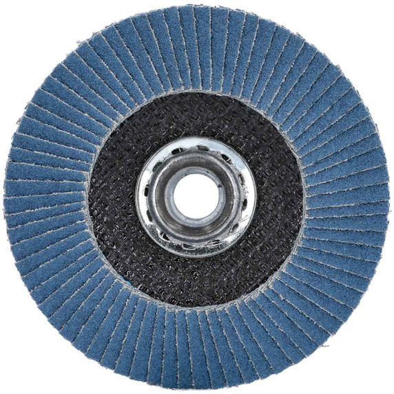 Norton 66261121288 4-1/2x5/8-11 In. Charger R822 ZA Arbor Thread Fiberglass Conical Flap Discs, Coarse, P60 Grit, 5 pack