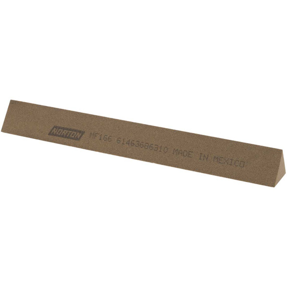 Norton 61463686310 6x3/4x3/4 In. India AO Triangular Abrasive Files, Medium Grit, 5 pack