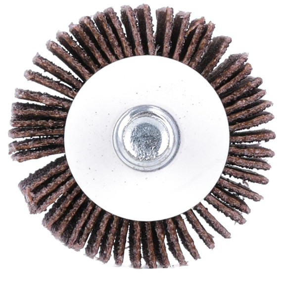 Norton 8834131013 1x1x1/4-20 In. Merit High Performance AO Threaded Shank Mini Flap Wheel, Fine, P320 Grit, 10 pack