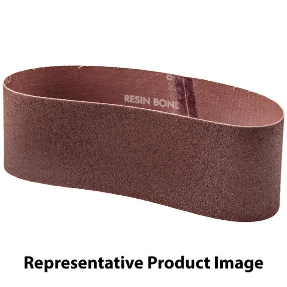 Norton 78072727933 3x24” Gemini R255 Aluminum Oxide Cloth Portable Belts, 100 Grit, Medium, 10 pack