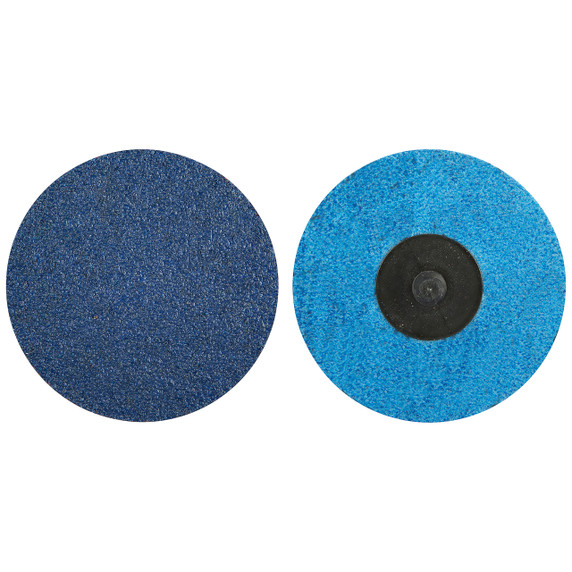 Norton 66261138673 3” BlueFire R884P TR (Type III) Quick-Change Cloth Discs, 50 Grit, Zirconia Alumina, 25 pack