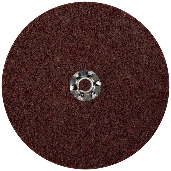 Norton 66261192913 7” Bear-Tex Rapid Prep Aluminum Oxide Speed-Change Fastener Non-Woven Discs, Medium Grit, 25 pack