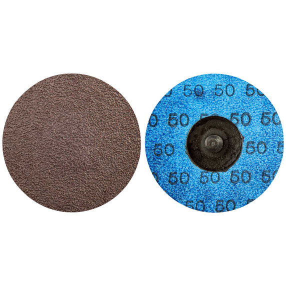 Norton 66261121032 3 In. Gemini R228 AO Coarse Grit TR (Type III) Quick-Change Cloth Discs, 50 Grit, 50 pack