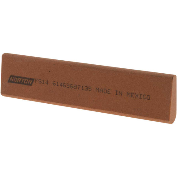 Norton 61463687135 4x1x7/16 In. India AO Abrasive Slips, Round Edge, Fine Grit, 5 pack