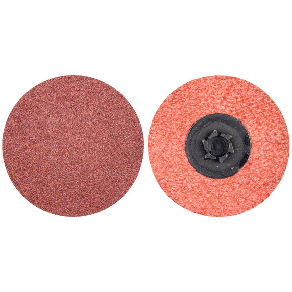 Norton 69957399782 2" Merit Aluminum Oxide TP (Type I) Quick-Change Cloth Discs, 180 Grit, 100 pack