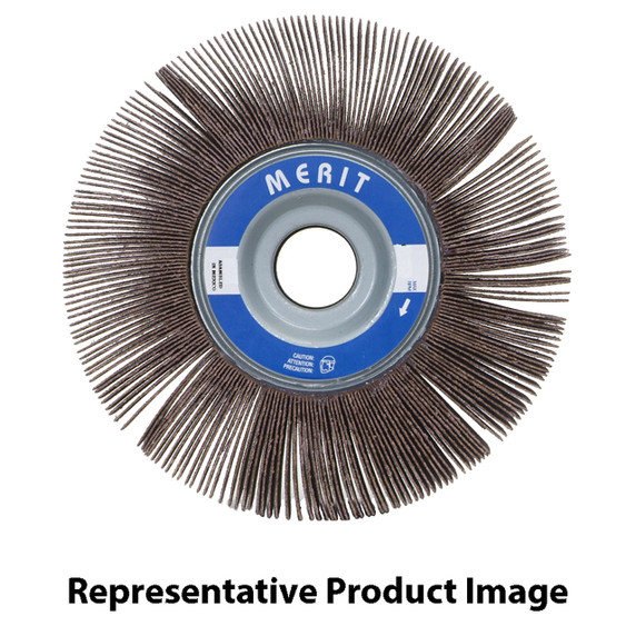 Norton 8834122034 4x1x5/8 In. Merit High Performance AO Arbor Unmounted Flap Wheel, Coarse, P60 Grit, 10 pack