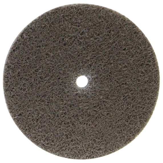 Norton 66261014910 3x1/4x3/8 In. Bear-Tex Rapid Blend NEX AO Medium Grit Non-Woven Arbor Hole Unified Wheels, 6 Density, 40 pack