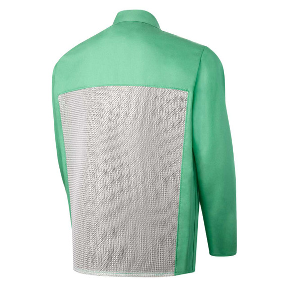 Steiner 1030MB-2X 30" Flame Resistant Cotton Jacket with Mesh Back, Green, 2X-Large