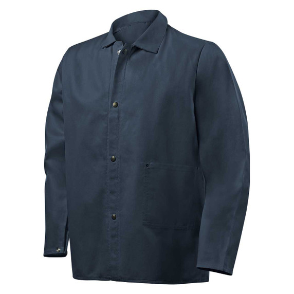 Steiner 1060-S 30" 9oz. Navy Blue FR Cotton Jacket, Small