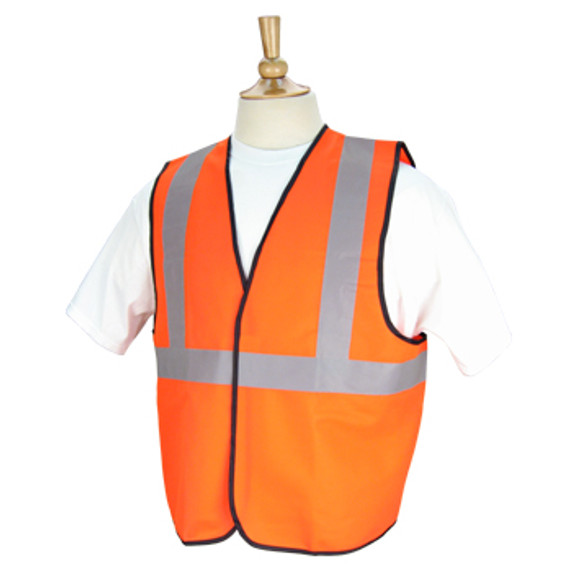 Black Stallion SVO100 ANSI Class 2 Economy Safety Vest with Hook and Loop - 3XL