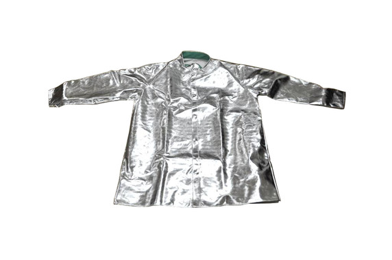 Tillman 8230 50" 19 oz. Aluminized Carbon Kevlar Protective Jacket, Medium