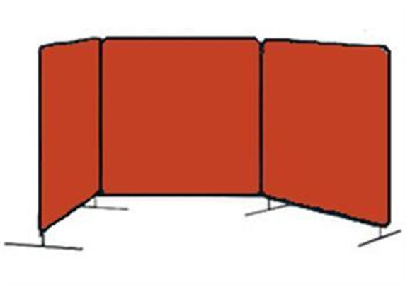 Tillman 6033868 6x8 ft Orange Vinyl Welding Curtain with Frame