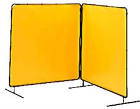 Tillman 6012068 6x8 ft Yellow Vinyl Welding Curtain with Frame