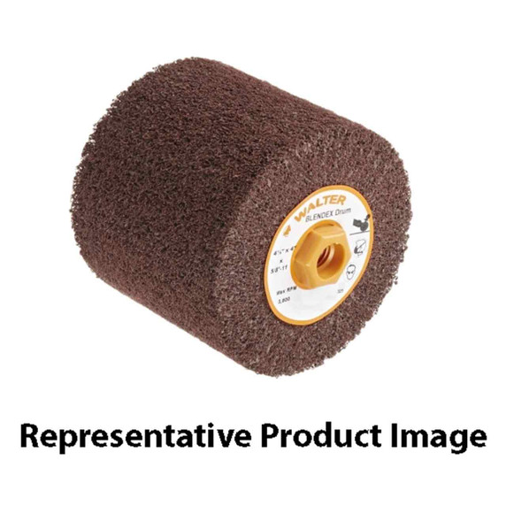 Walter 07M441 4-1/2x4x5/8-11 Blendex Drum HD Deburring and Finishing Drum High Density for Line-Mate