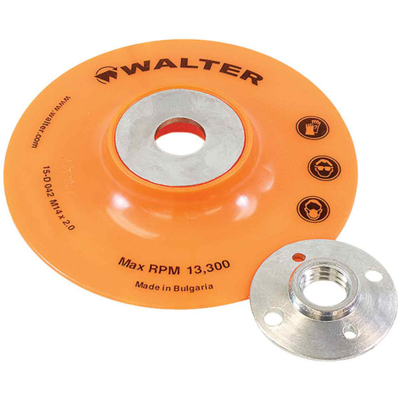 Walter 15D042 4-1/2xM14x2.0 Backing Pad Assembly for Sanding Discs
