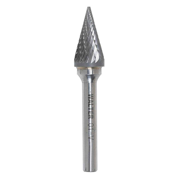 Walter 01V018 1/2x7/8 High Performance Double Cut Tungsten Carbide Burr Type SM-5 Conical