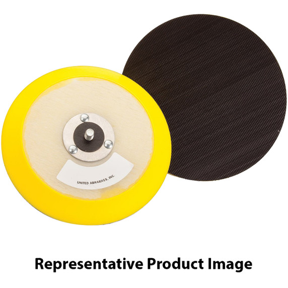 United Abrasives SAIT 95047 5" x 5/16-24 Thread Hook & Loop Backing Pad for Paper Discs
