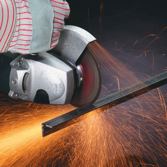 United Abrasives SAIT 22125 4-1/2x3/32x5/8-11 C24R Concrete and Metal Super Lock Hub Cut-off Wheels, 10 pack