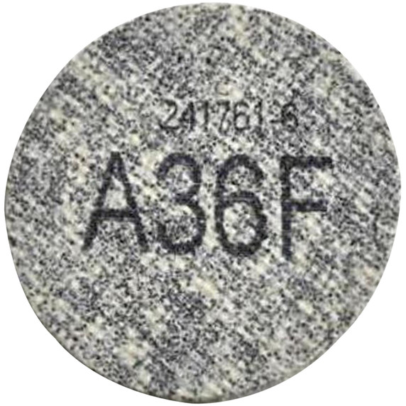 United Abrasives SAIT 50301 A36F 2" SAIT-LOK-R Cotton Fiber Aluminum Oxide Finishing Discs, 25 pack